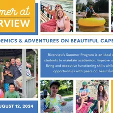 Summer at Riverview offers programs for three different age groups: Middle School, ages 11-15; High School, ages 14-19; and the Transition Program, GROW (Getting Ready for the Outside World) which serves ages 17-21.⁠
⁠
Whether opting for summer only or an introduction to the school year, the Middle and High School Summer Program is designed to maintain academics, build independent living skills, executive function skills, and provide social opportunities with peers. ⁠
⁠
During the summer, the Transition Program (GROW) is designed to teach vocational, independent living, and social skills while reinforcing academics. GROW students must be enrolled for the following school year in order to participate in the Summer Program.⁠
⁠
For more information and to see if your child fits the Riverview student profile visit 70nd.com/admissions or contact the admissions office at admissions@70nd.com or by calling 508-888-0489 x206
